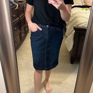 Style&Co Dark Denim Skirt